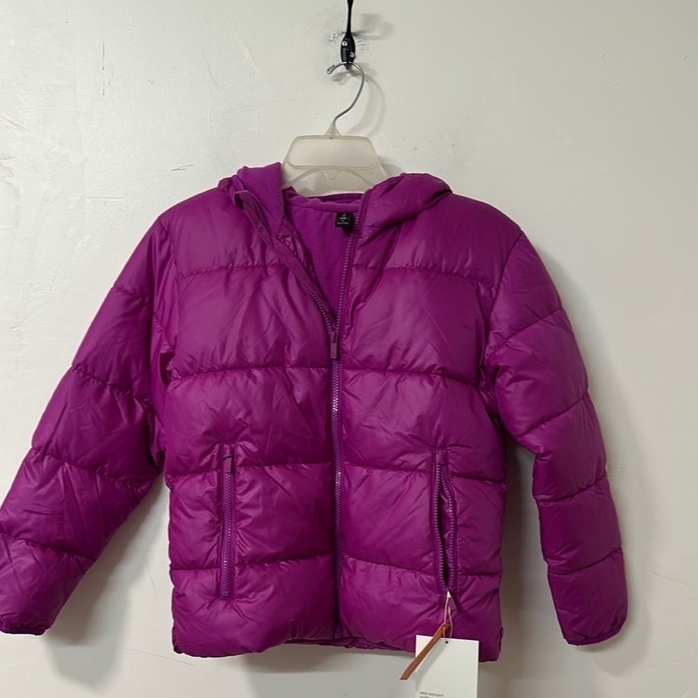 Kids Purple Puffer Jacket